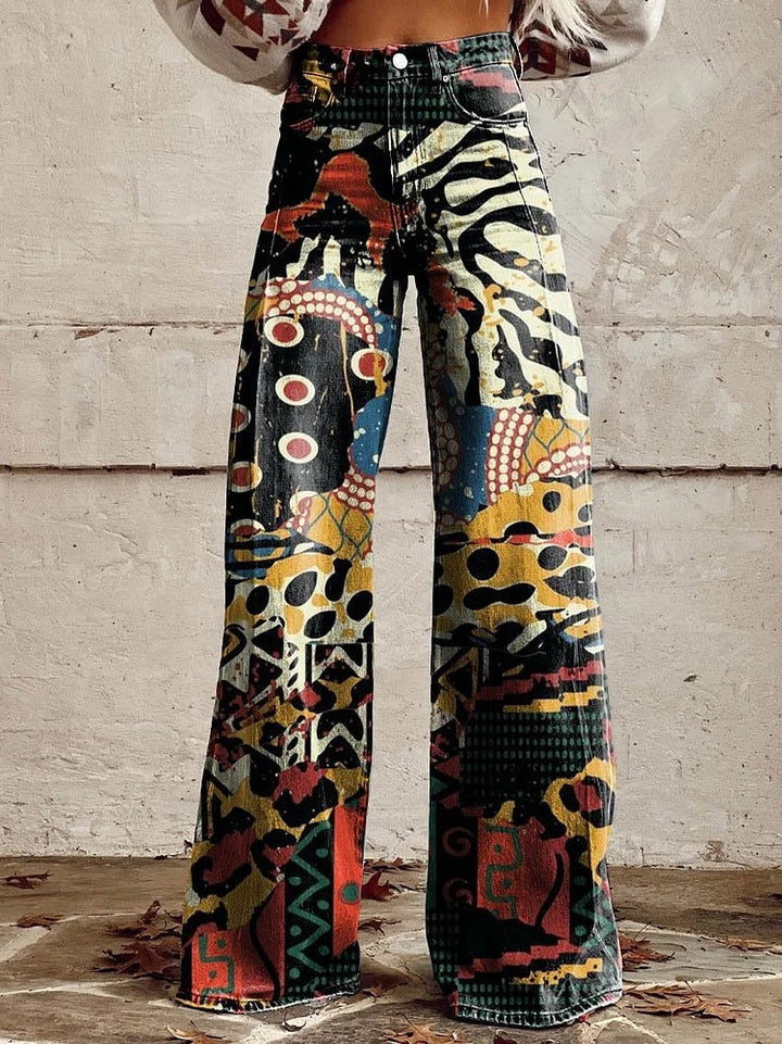 Women's Lightweight Wide-Leg Pants – High-Waisted, Flowy Fit