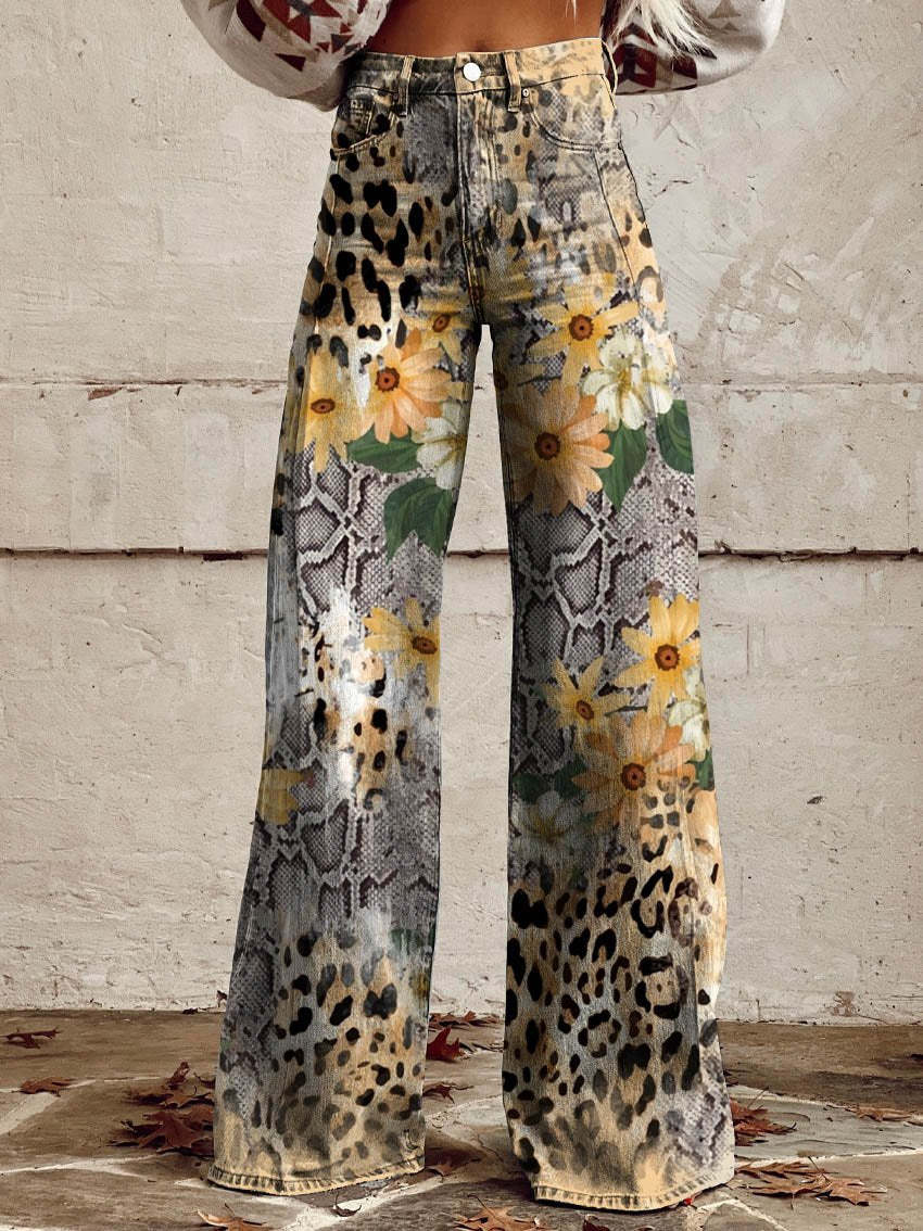 Women's Lightweight Wide-Leg Pants – High-Waisted, Flowy Fit