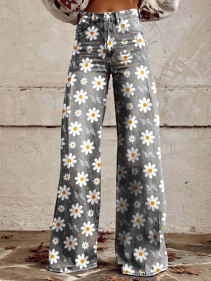 Women's Lightweight Wide-Leg Pants – High-Waisted, Flowy Fit