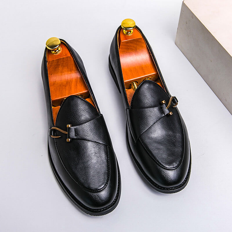 Mocassins homme en cuir sans lacets – Coupe régulière