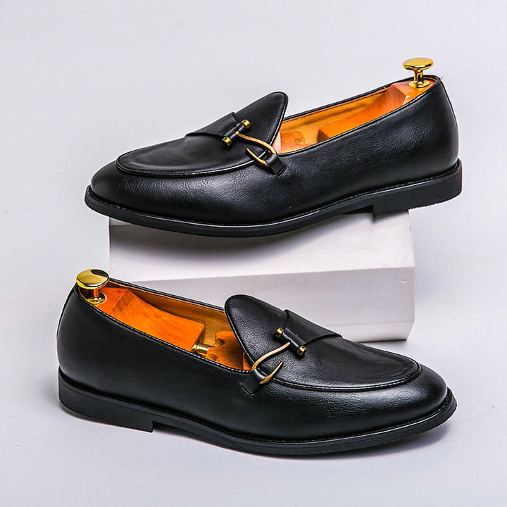 Mocassins homme en cuir sans lacets – Coupe régulière