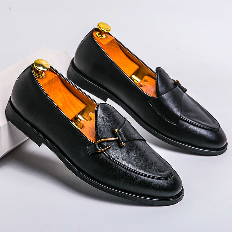 Mocassins homme en cuir sans lacets – Coupe régulière