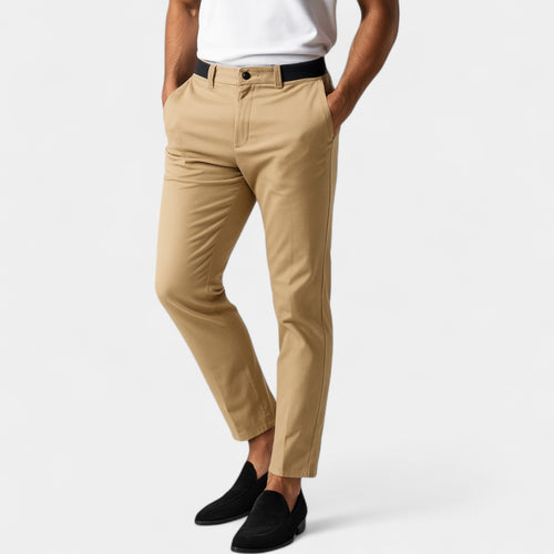 Riche | Pantalon chino homme coton stretch – allure ajustée style raffiné