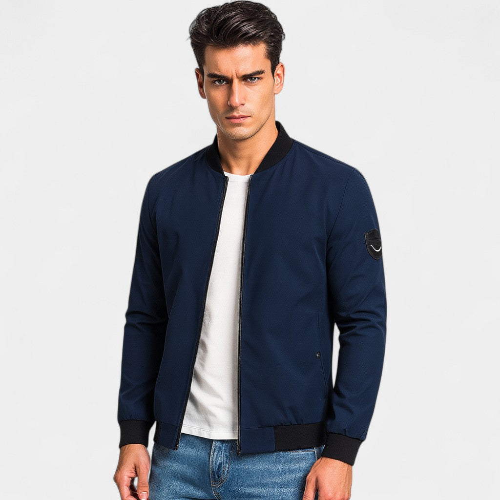 Riche | Veste Homme Slim Fit Style Coréen – Couleur Unie Minimaliste