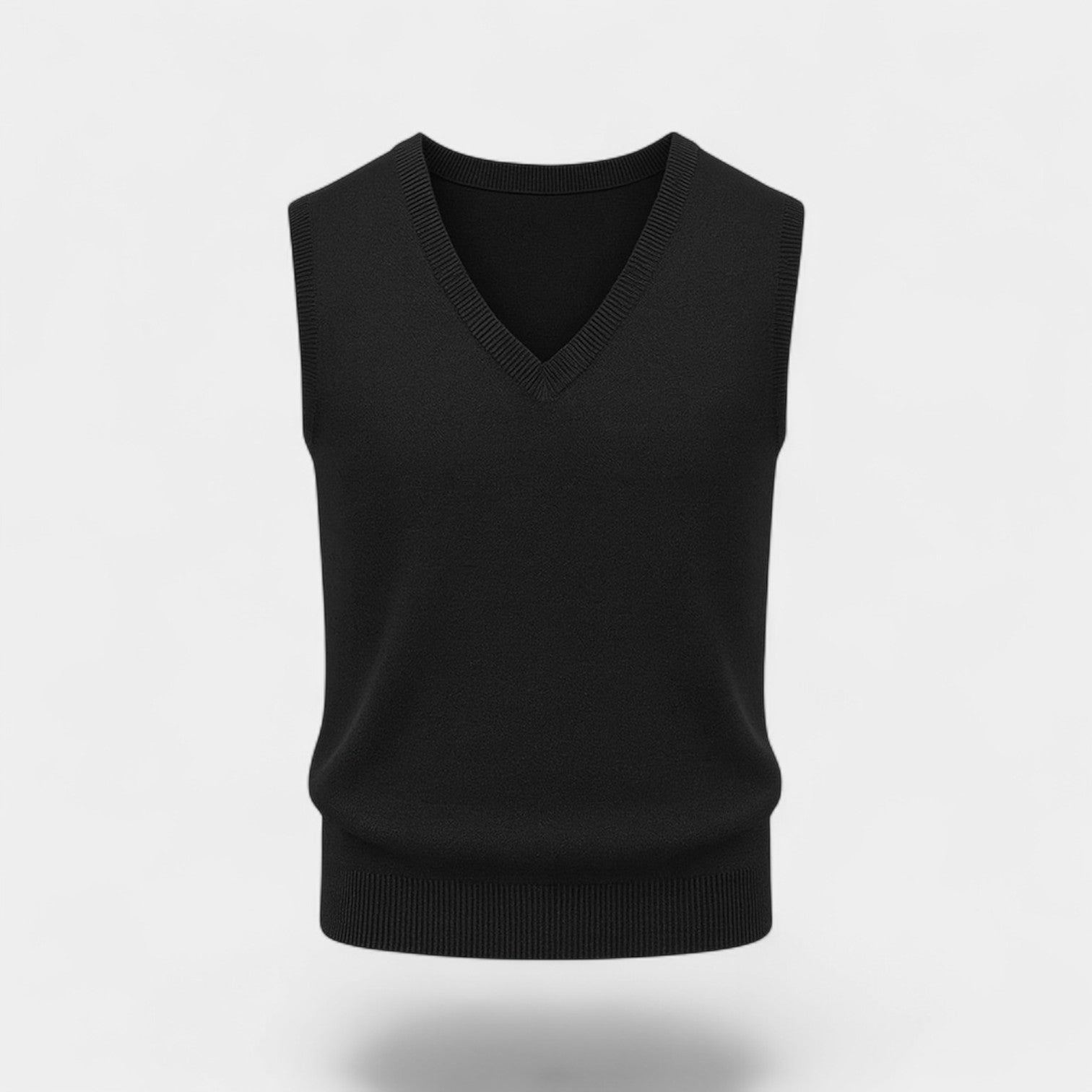 Riche | Gilet sans manches col V coton homme – Élégance minimaliste
