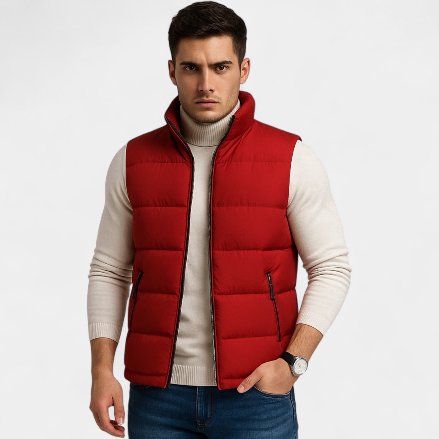 Riche | Gilet sans manches homme coupe ajustée – Style urbain minimaliste