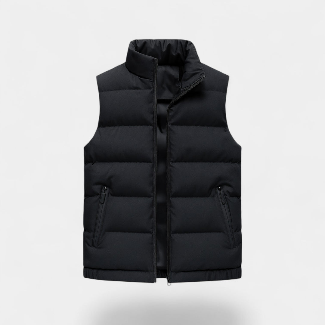 Riche | Men's Slim-Fit Quilted Sleeveless Vest