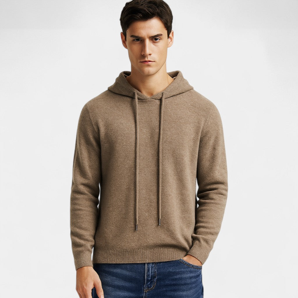 Riche | Pull à capuche homme laine mérinos – Coupe ample minimaliste