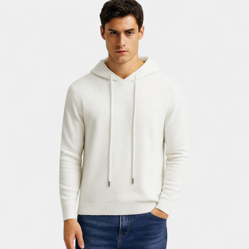 Riche | Pull à capuche homme laine mérinos – Coupe ample minimaliste