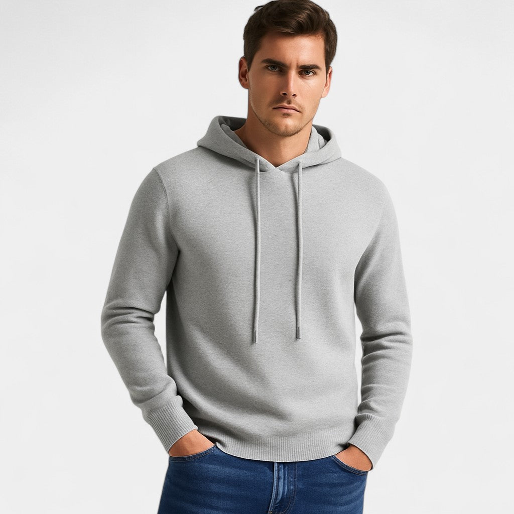 Riche | Pull à capuche homme laine mérinos – Coupe ample minimaliste
