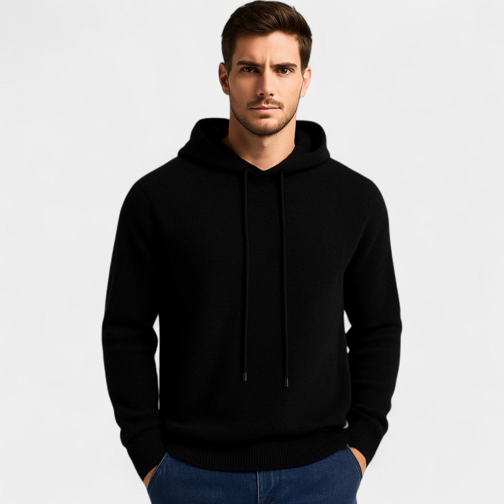 Riche | Pull à capuche homme laine mérinos – Coupe ample minimaliste