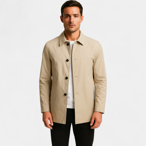 Riche | Trench coat homme mi-long – manteau formel léger