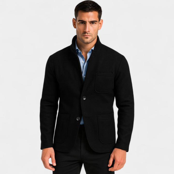 Riche | Herren-Anzugjacke in schmaler Passform mit Stehkragen – moderne Eleganz