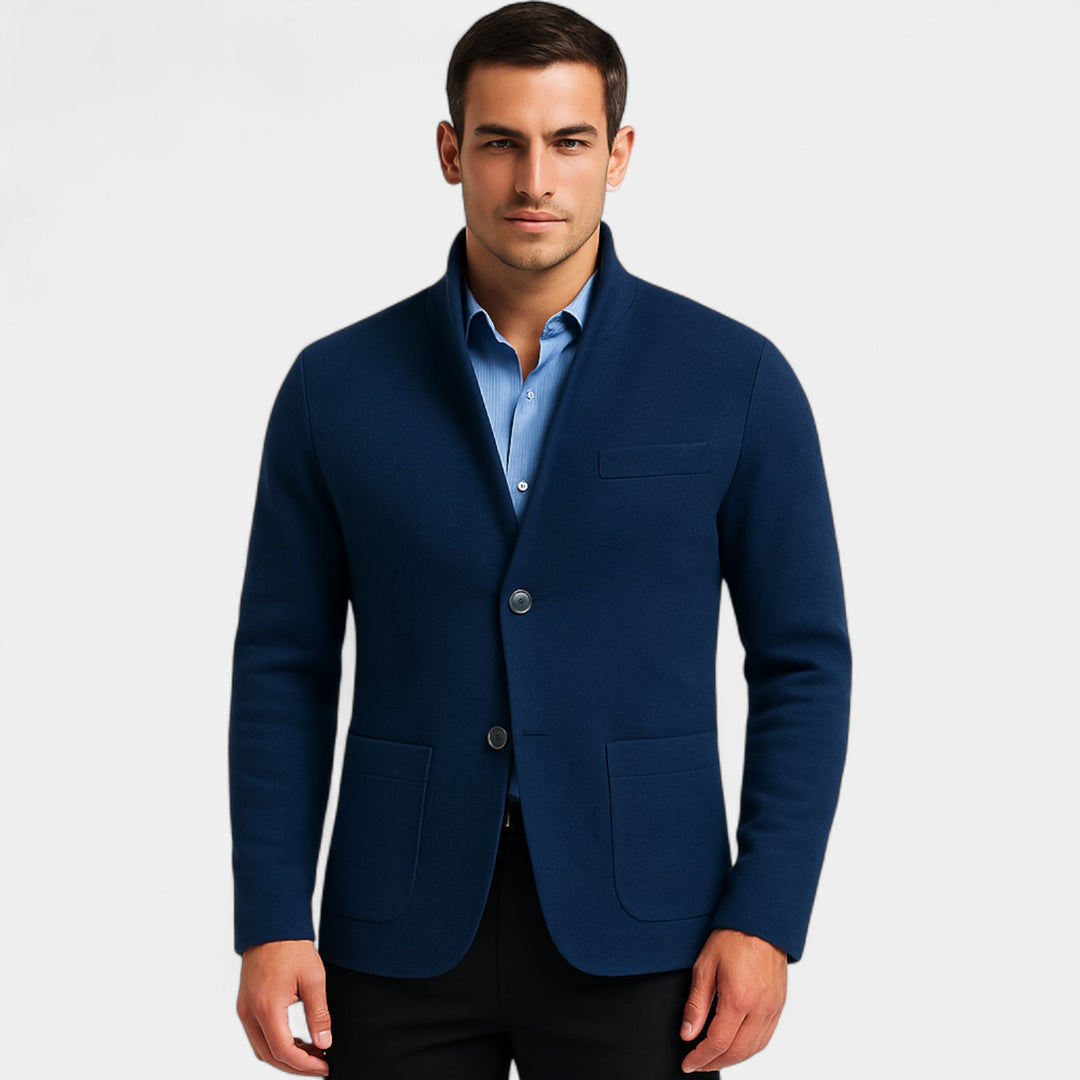 Riche | Herren-Anzugjacke in schmaler Passform mit Stehkragen – moderne Eleganz