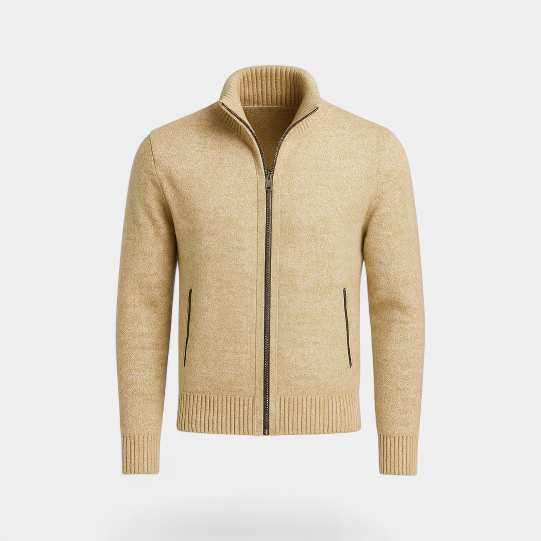 Riche | Gilet homme tricoté – uni décontracté coupe ajustée