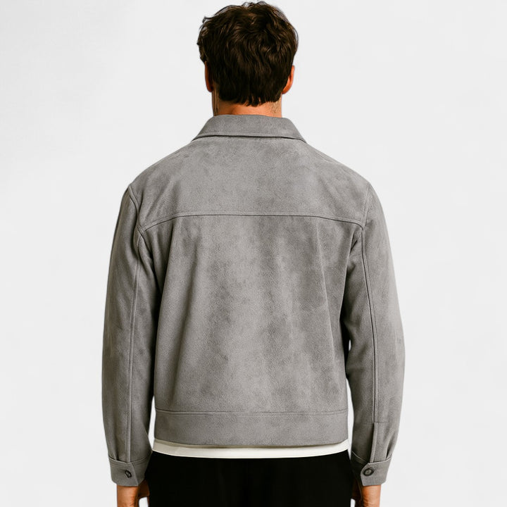 Riche | Veste homme daim coupe-vent – Luxe rétro casual