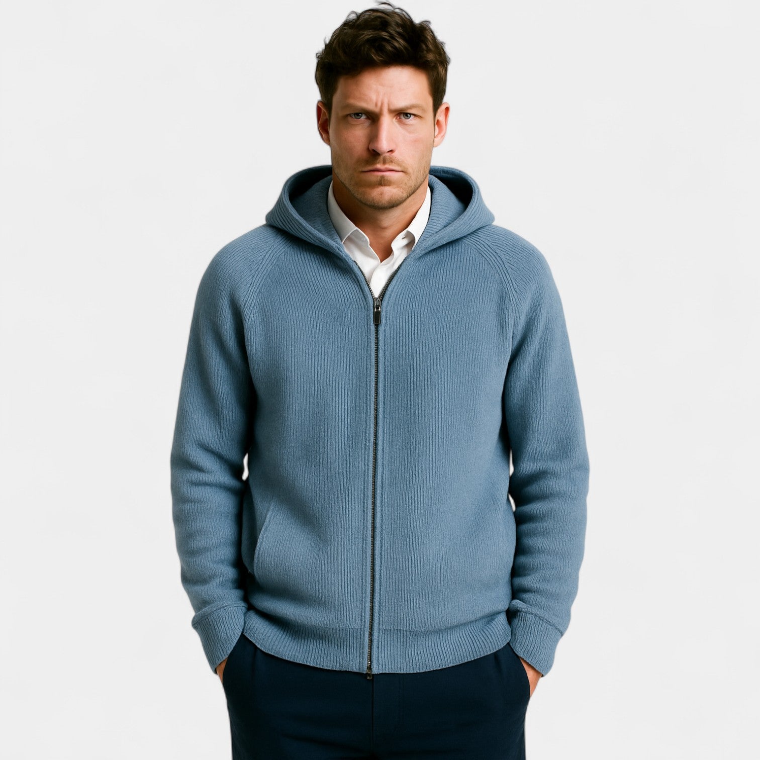 Riche | Veste homme laine coupe ample - Maille chaude décontractée