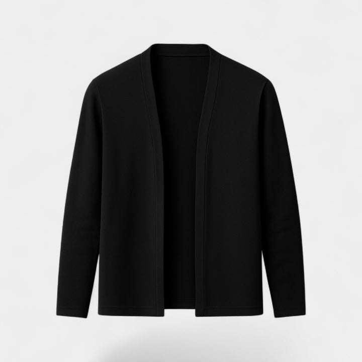 Riche | Men's Cotton Cardigan – Relaxed-Fit Basic
