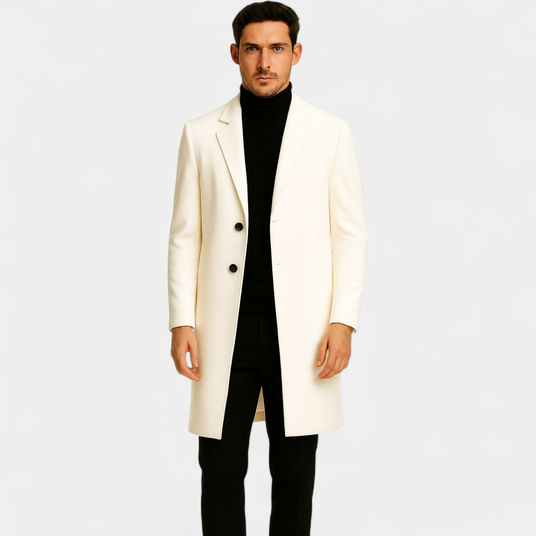 Riche | Men's casual cotton coat – Mid-length windbreaker style