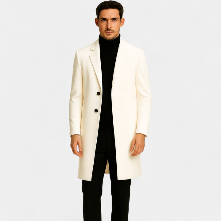 Riche | Men's casual cotton coat – Mid-length windbreaker style