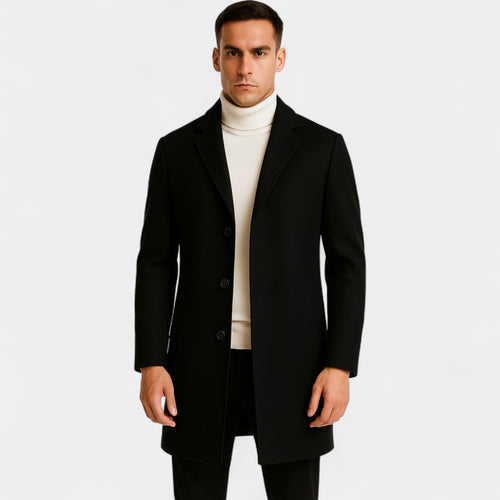 Riche | Manteau homme coton casual – Style coupe-vent mi-long