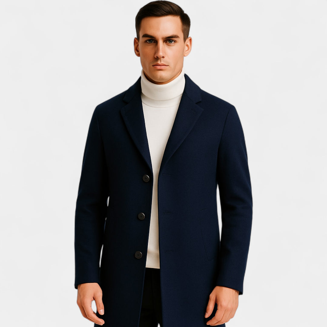 Riche | Men's casual cotton coat – Mid-length windbreaker style