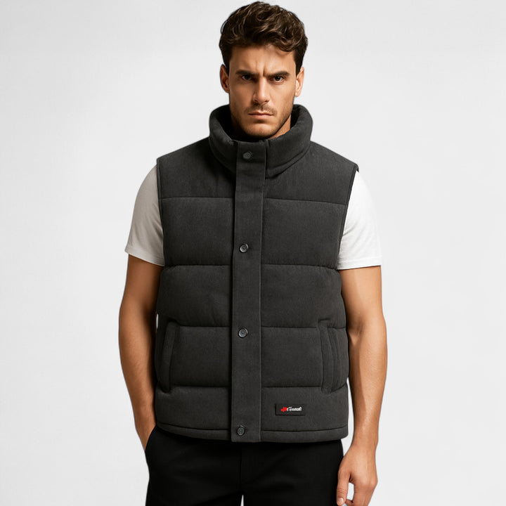 Riche | Men's corduroy sleeveless vest – Luxury quilted cotton