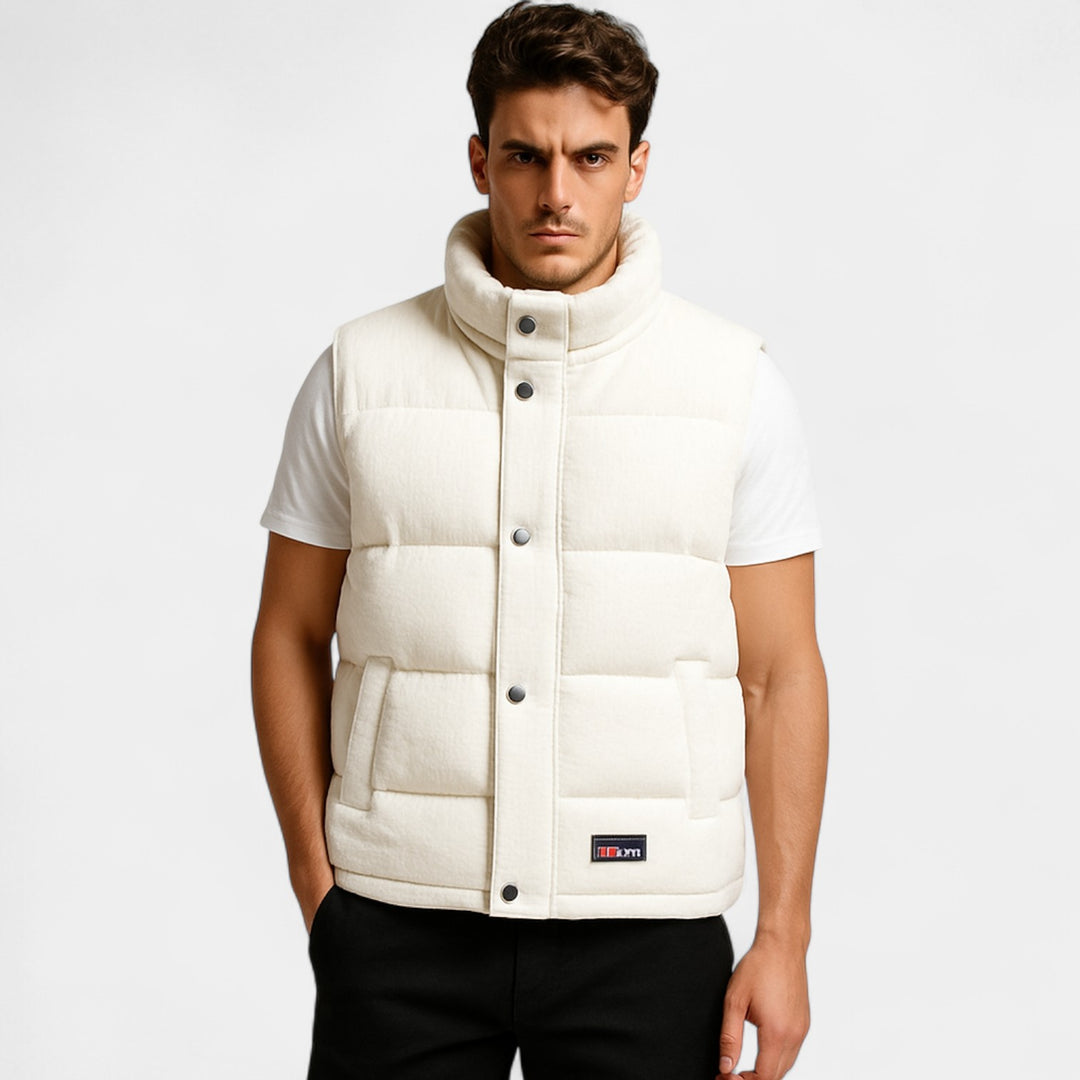 Riche | Men's corduroy sleeveless vest – Luxury quilted cotton