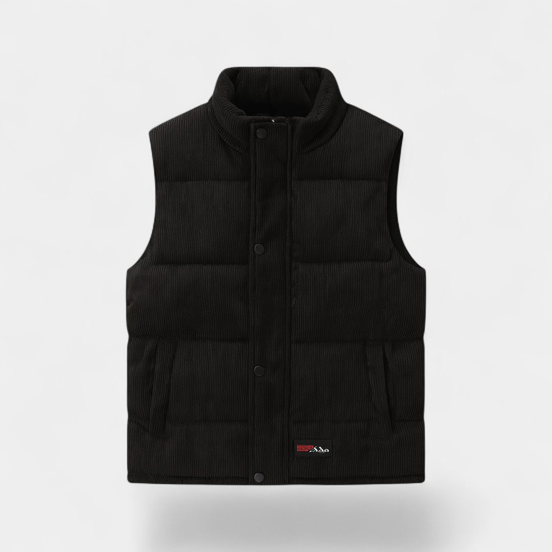 Riche | Men's corduroy sleeveless vest – Luxury quilted cotton