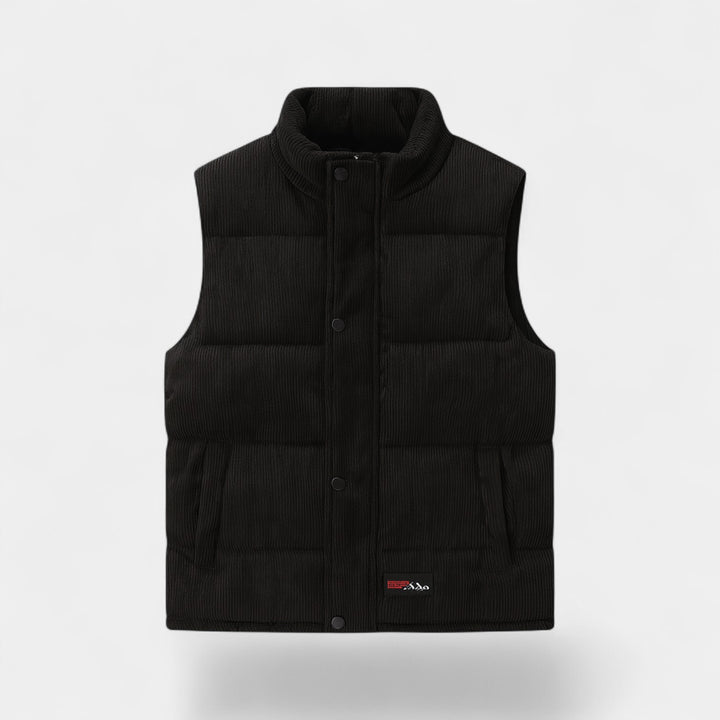 Riche | Men's corduroy sleeveless vest – Luxury quilted cotton