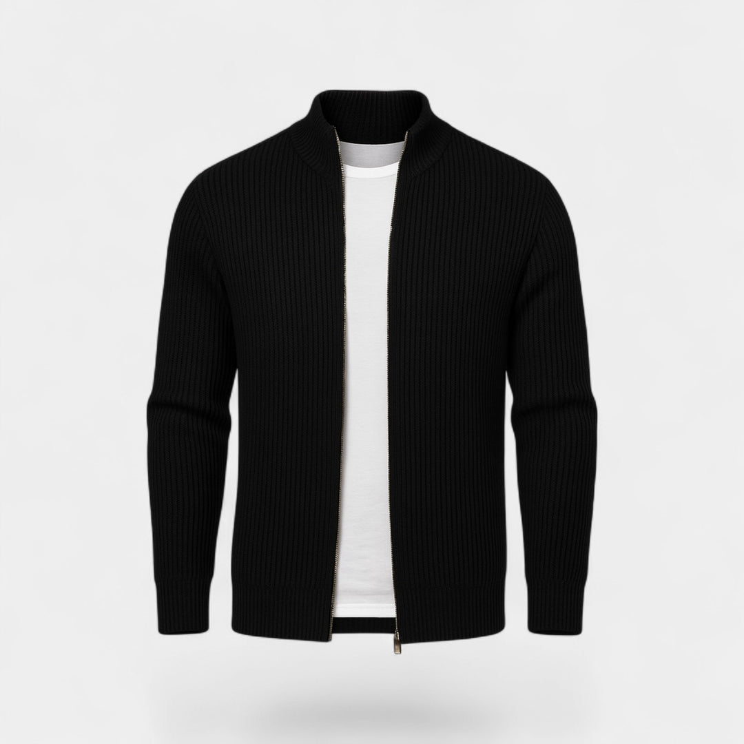 Riche | Men's slim-fit knit cardigan