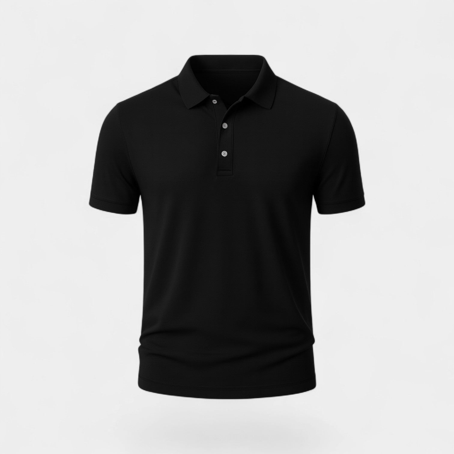 Riche | Polo homme coton brodé - manches courtes col raffiné