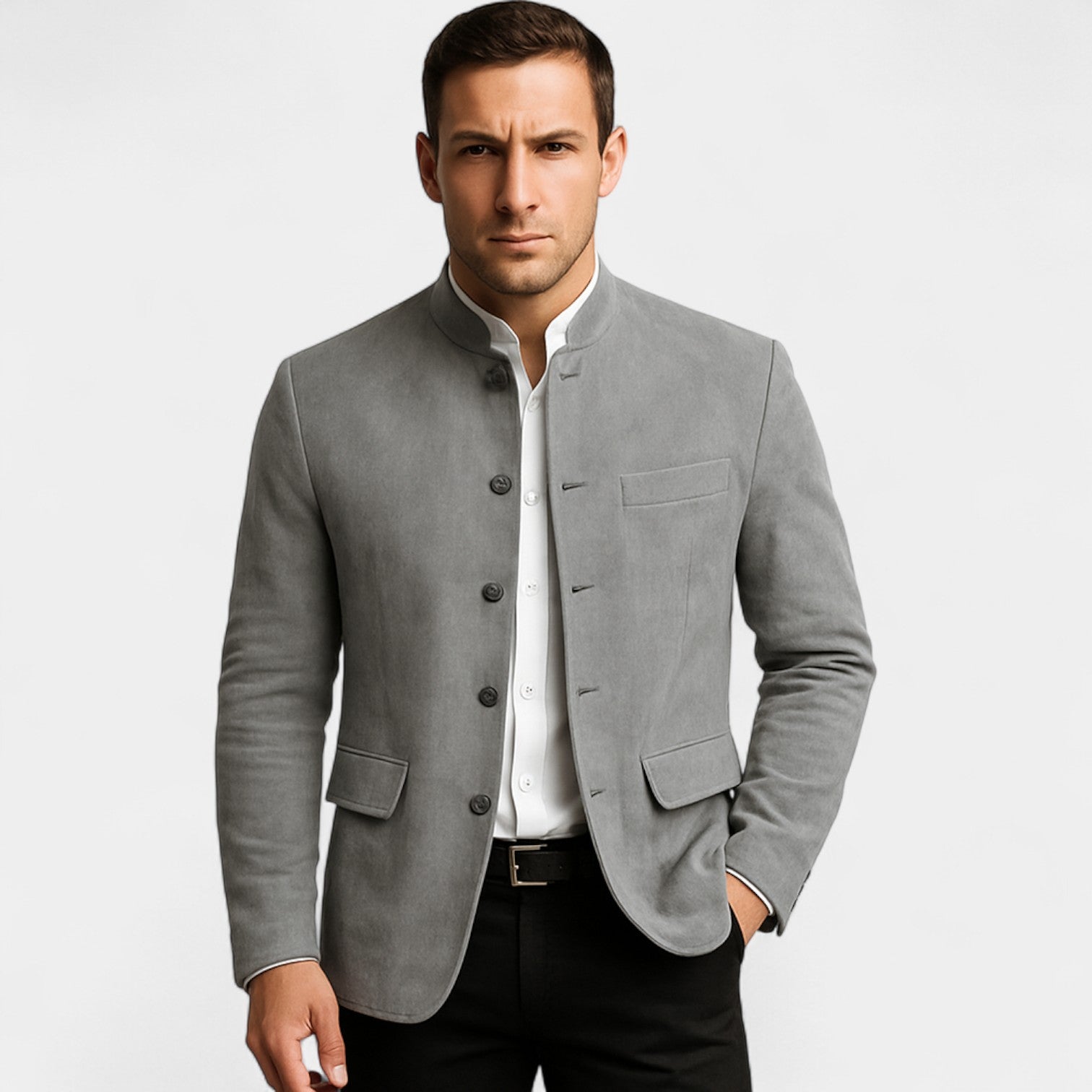 Riche | Blazer homme effet daim côtelé – allure décontractée