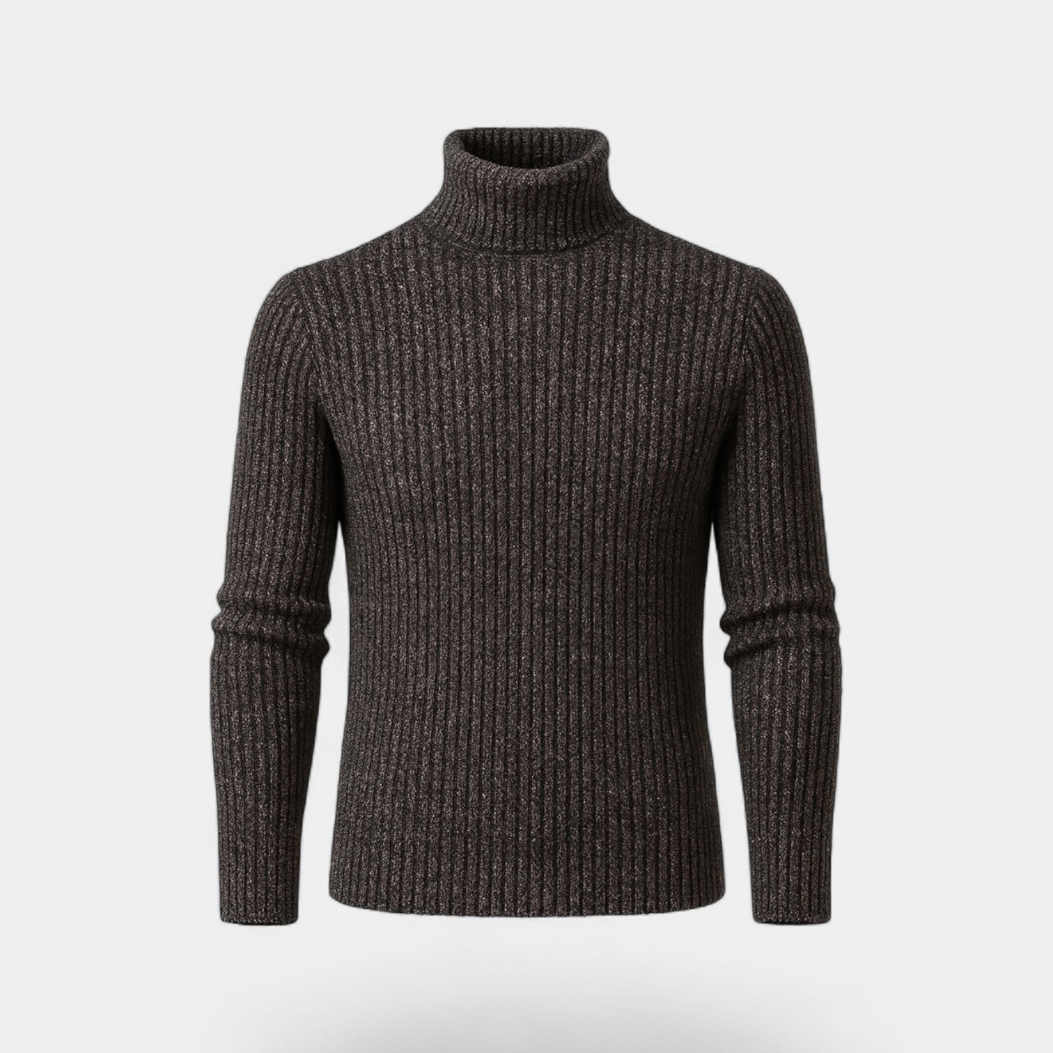 Riche | Col roulé homme mélange laine technique – coupe slim raffinée