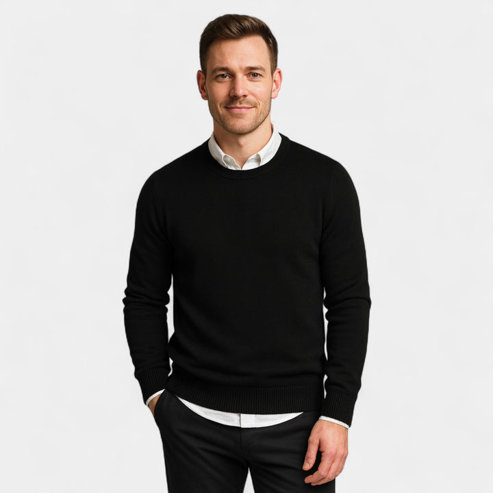 Riche | Strickpullover für Herren aus Baumwolle – Schlanke Passform, edel
