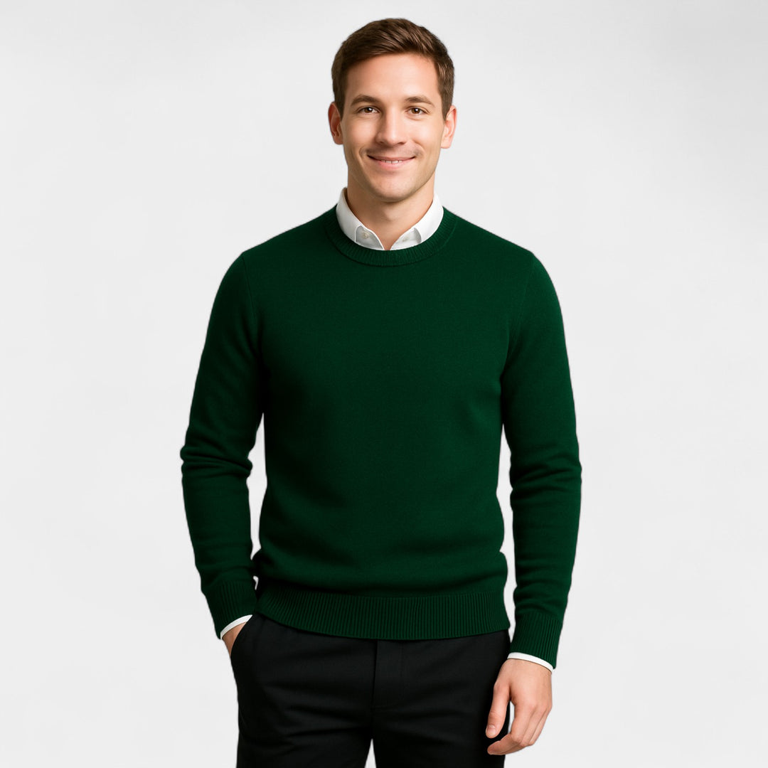 Riche | Strickpullover für Herren aus Baumwolle – Schlanke Passform, edel