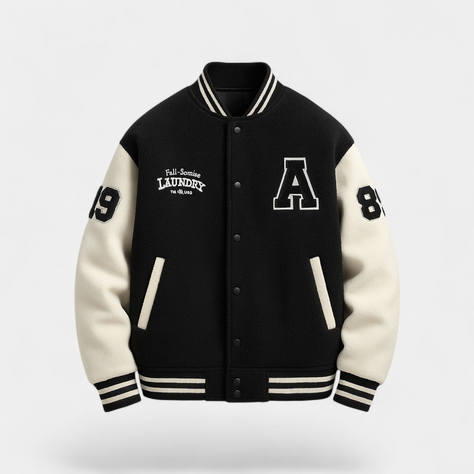 Riche | Veste homme varsity en cachemire – chaude, décontractée, silhouette raffinée