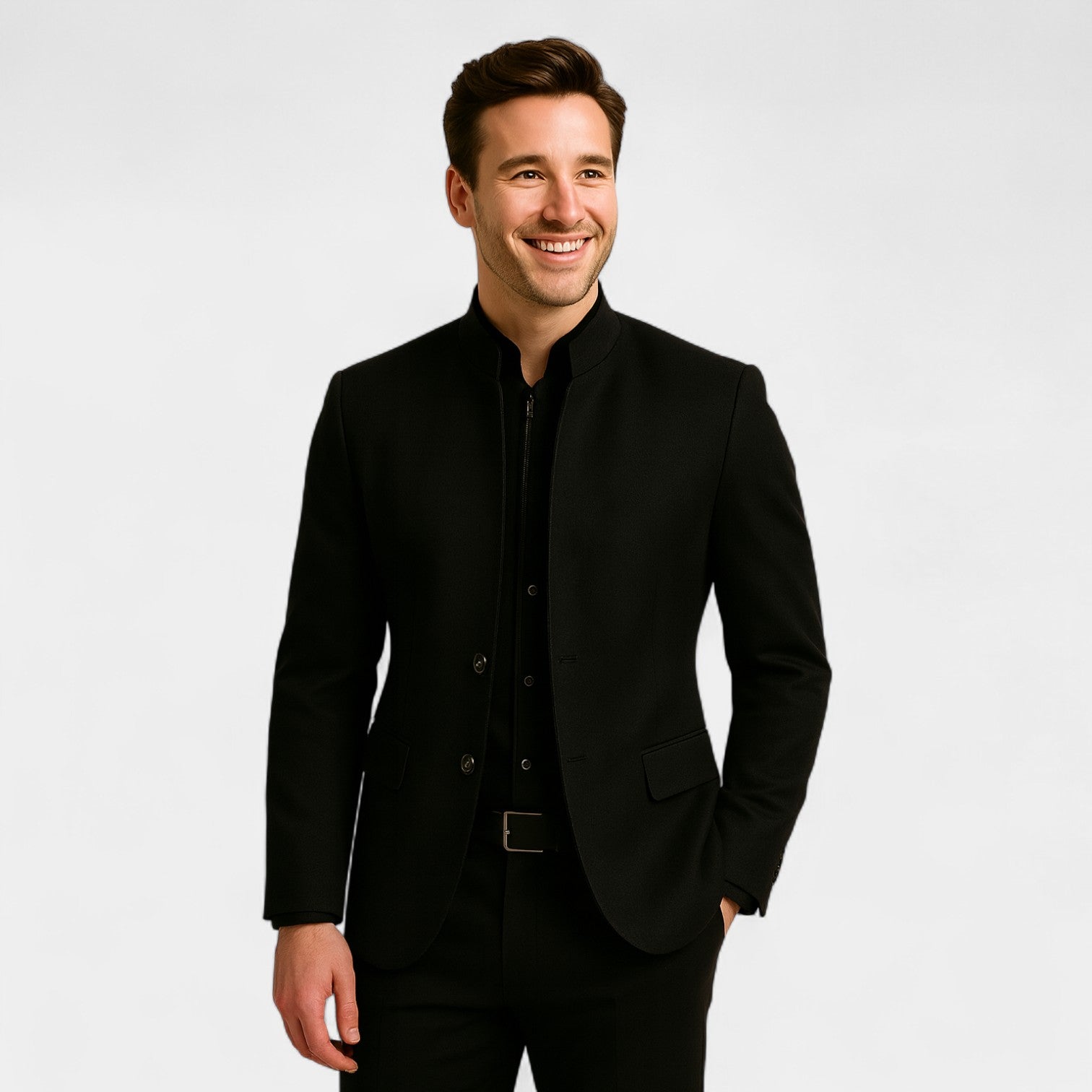 Riche | Blazer homme casual slim – style coréen, ajusté, élégance décontractée