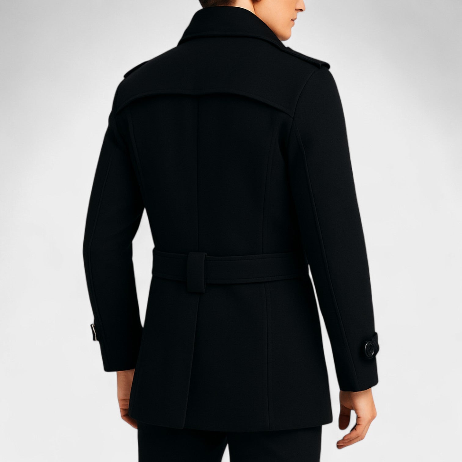 Riche | Manteau trench mi-long homme en coton mélangé