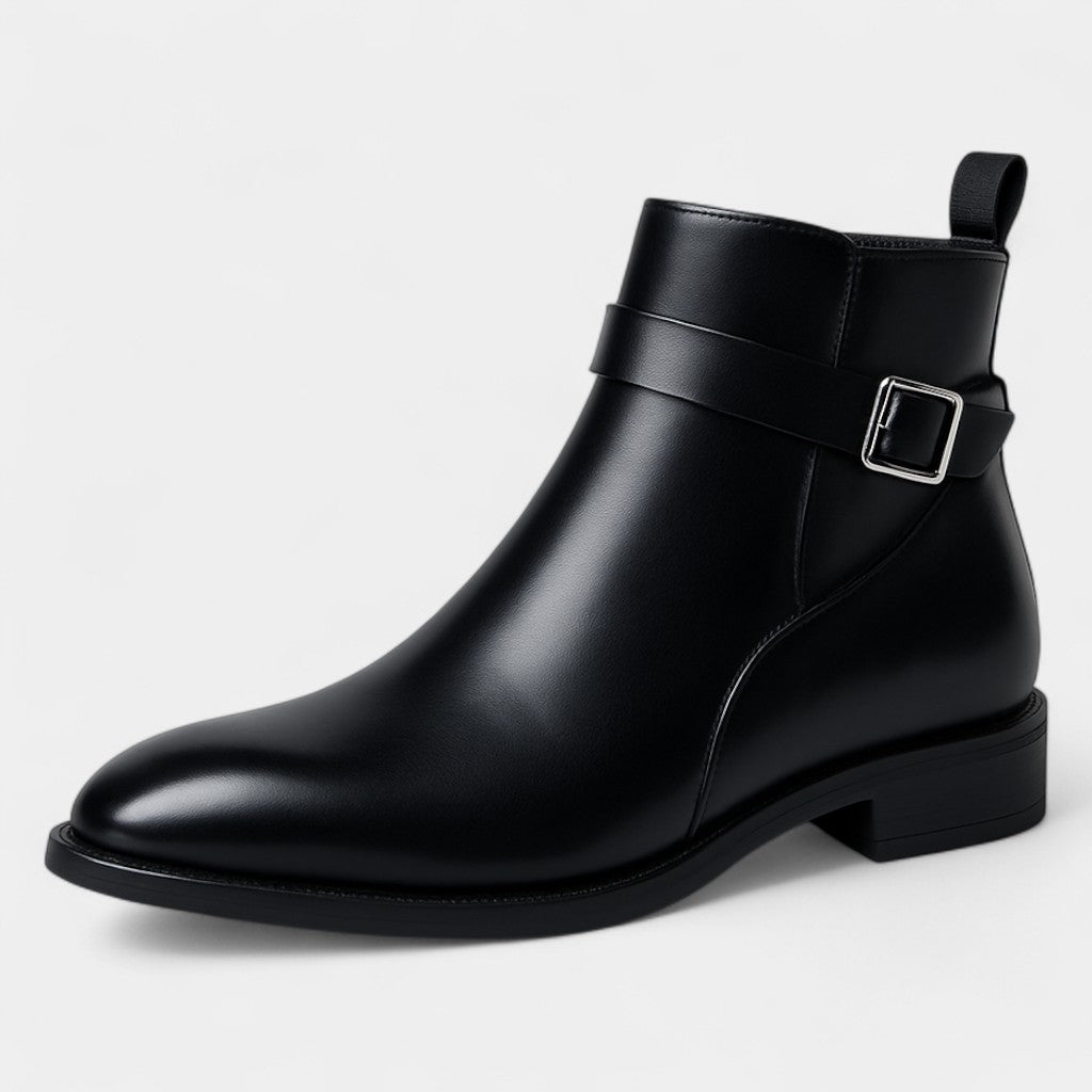 Riche | Bottes Hautes Homme Cuir – Style Minimaliste Britannique