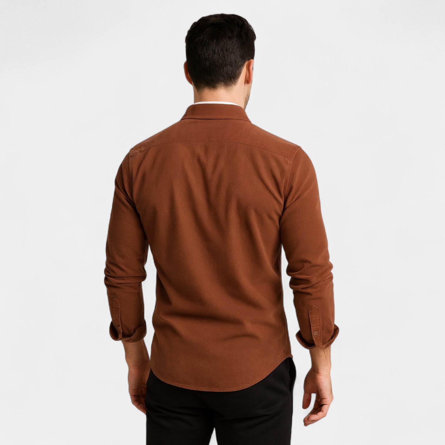 Riche | Chemise homme coton velours côtelé – Business casual raffiné