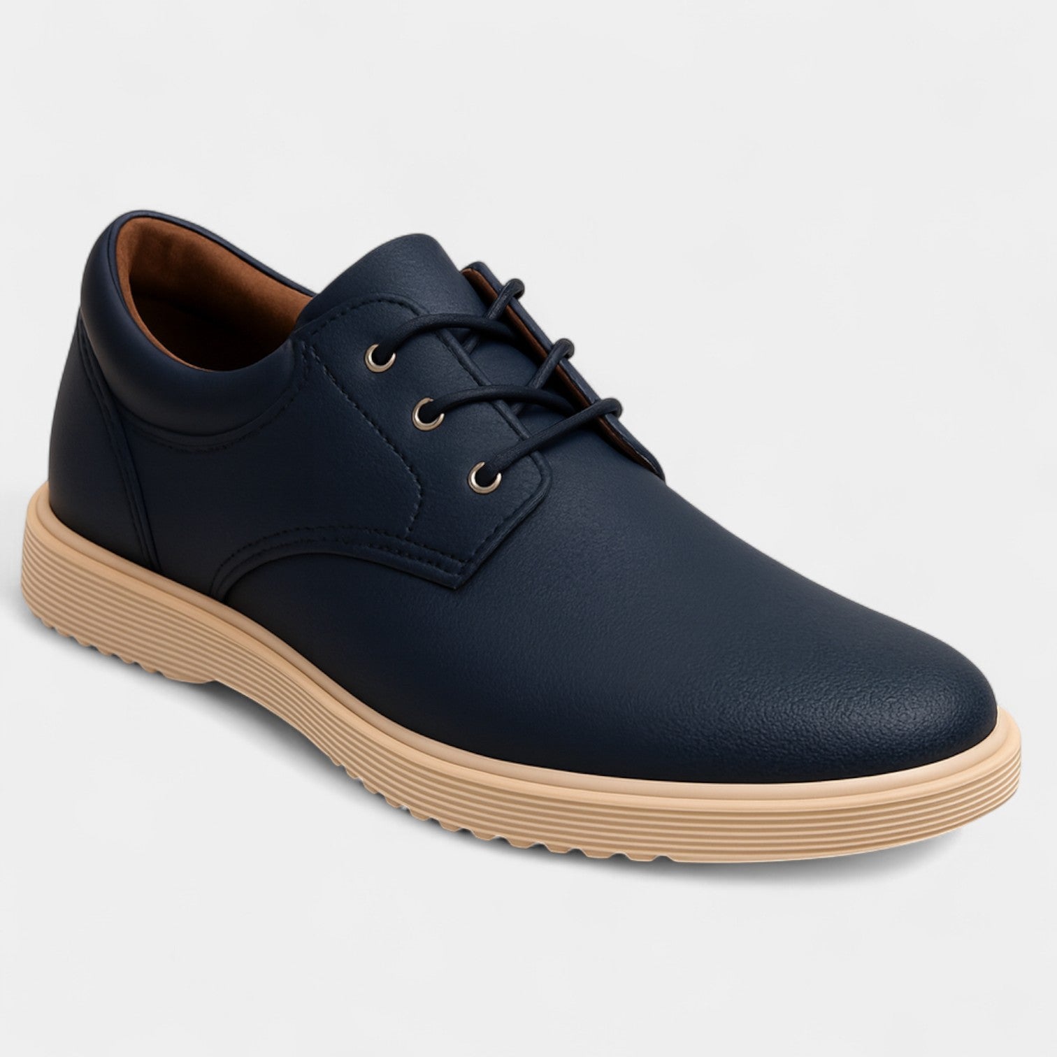 Riche | Baskets homme basses en toile – cuir PU raffiné, coupe élégante au quotidien
