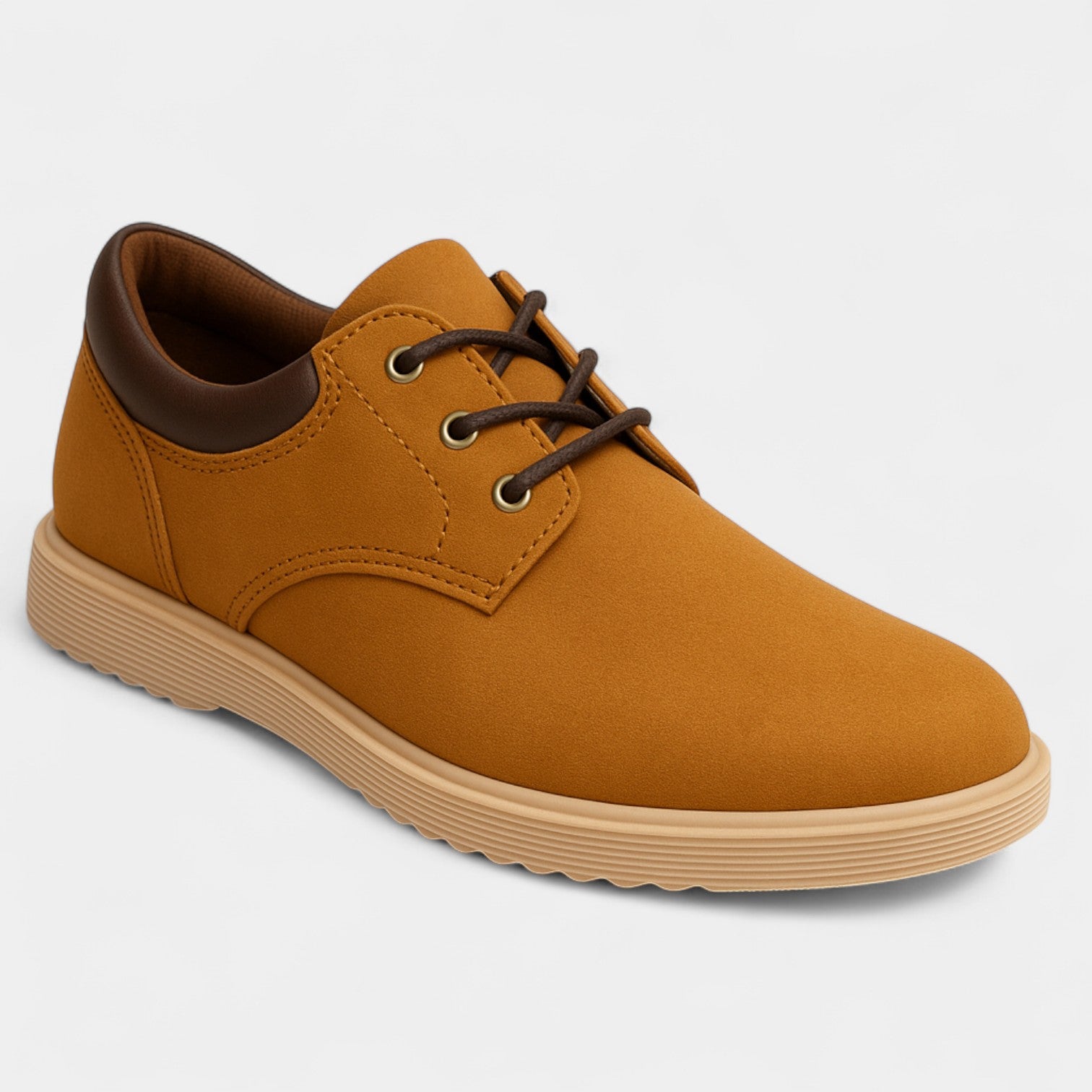 Riche | Baskets homme basses en toile – cuir PU raffiné, coupe élégante au quotidien
