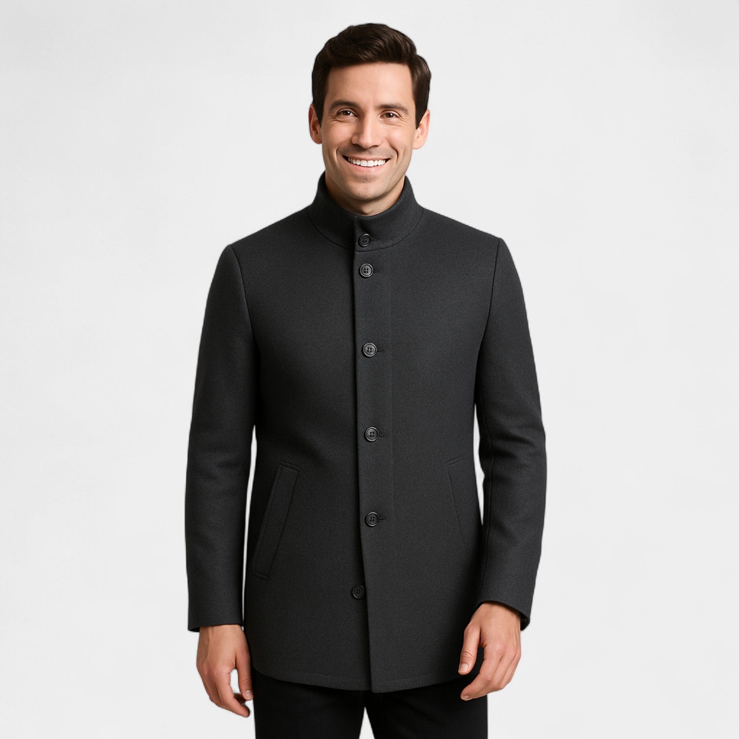 Riche | Manteau trench parka homme en laine mérinos – Gilet amovible, chaleur hivernale