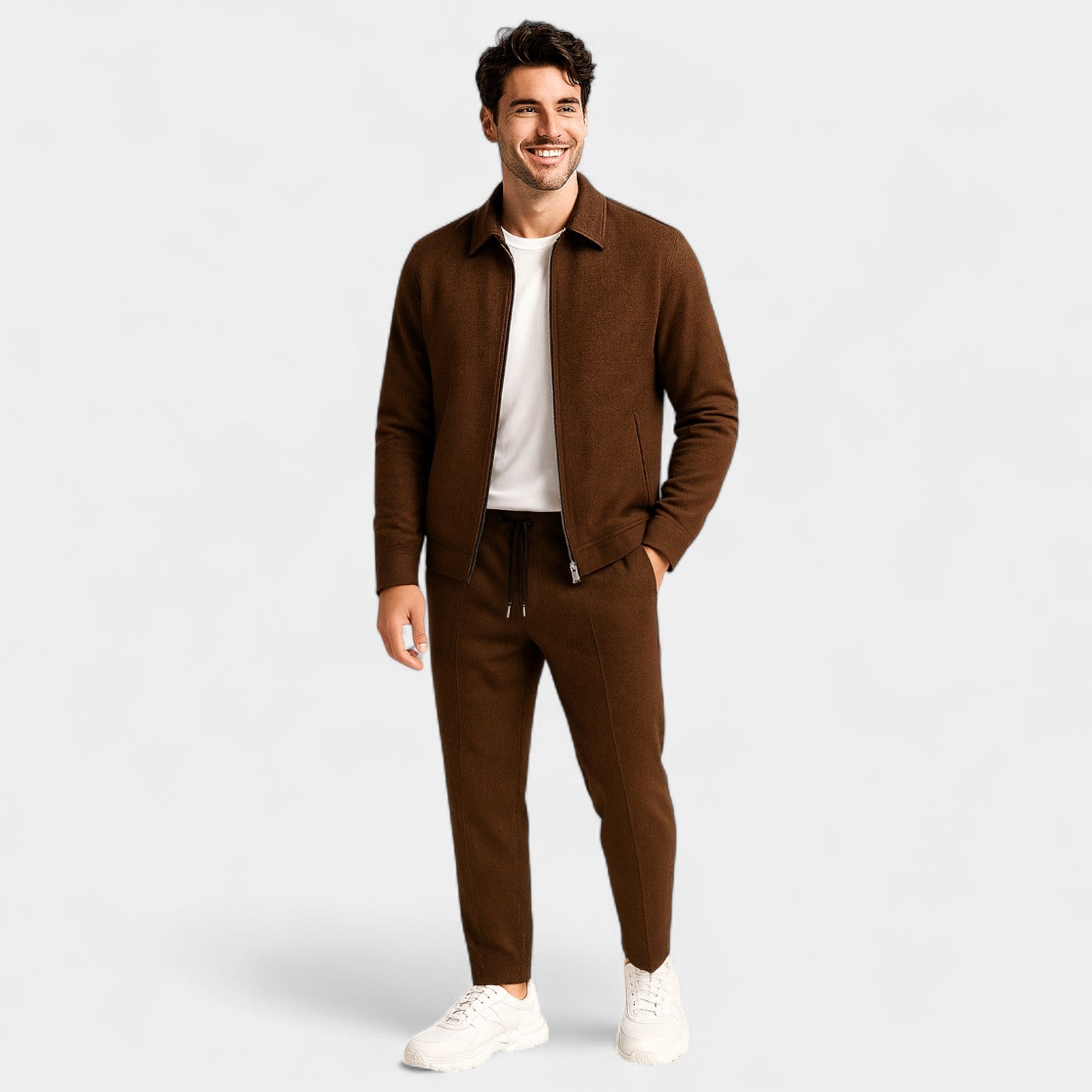 Riche | Ensemble homme slim en coton – raffiné, moderne, silhouette ajustée