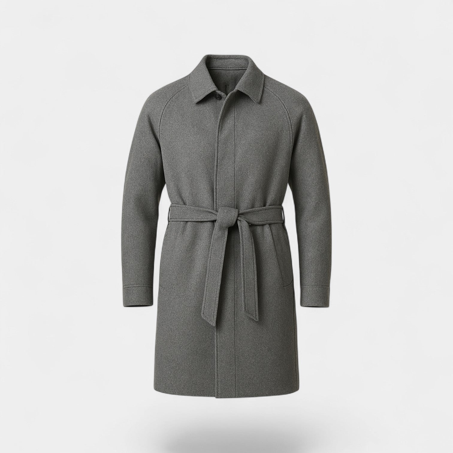 Riche | Trenchcoat homme laine chevrons slim fit – taillé, raffiné, silhouette intemporelle