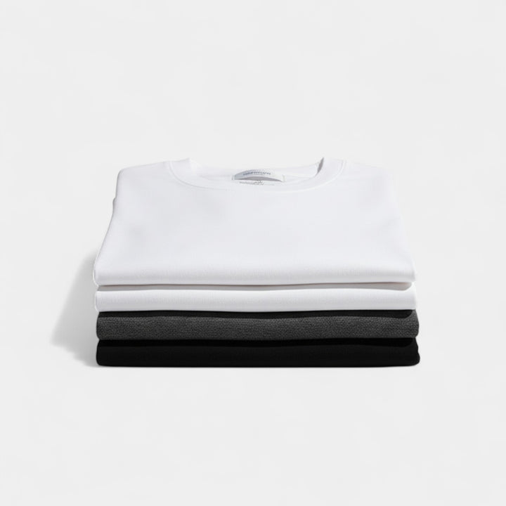 Riche | 3er-Pack Herren-T-Shirts mit Rundhalsausschnitt aus dicker Baumwolle – stilvoll, langlebig, unverzichtbar für den Alltag