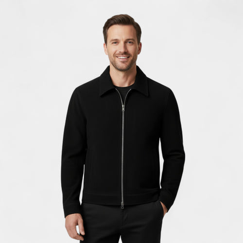 Riche | Veste courte en daim homme coupe ample