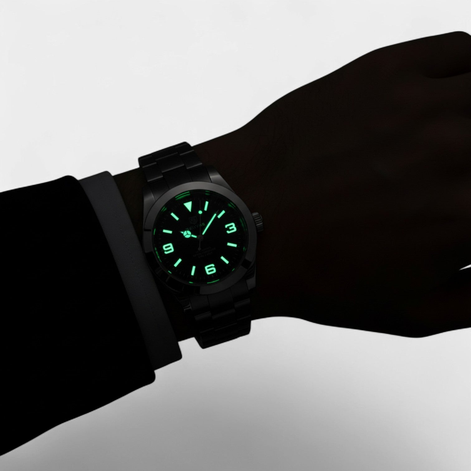 Riche | Montre pour Homme Bracelet Acier Inoxydable – Quartz Lumineuse et Étanche 41 mm