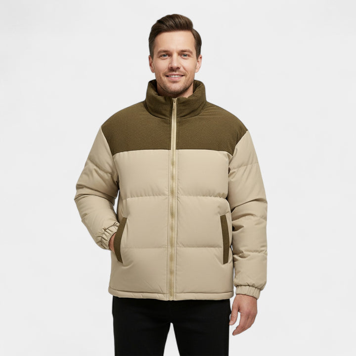 Riche | Herren-Daunenjacke aus Baumwolle – Lässiger, eleganter urbaner Schnitt
